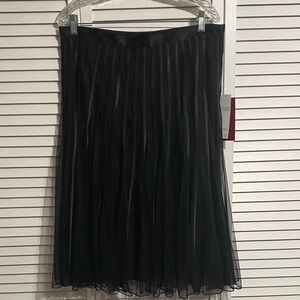 J.S. Collection Black Pleated Skirt